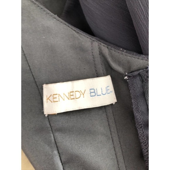 Kennedy Gray Prom Dress gown Green Spaghetti Straps Maxi 4 Elastic Waist - Picture 9 of 10